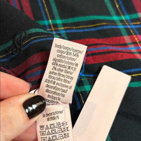 Victoria’s Secret Red Flannel V-Neck Slip Dress Large - Picture 15 of 17